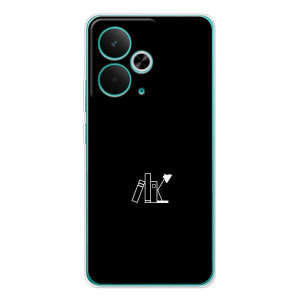 Чехол с картинками на черном фоне для Realme 14T – Книжки