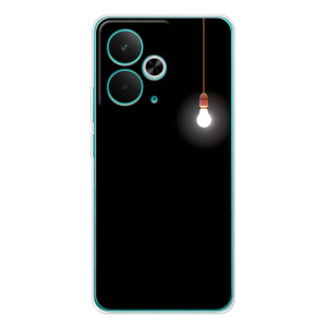 Чехол с картинками на черном фоне для Realme 14T – Лампочка
