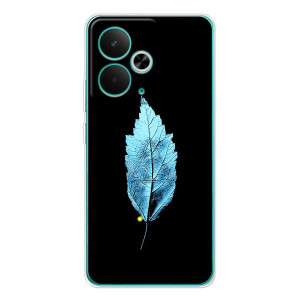 Чехол с картинками на черном фоне для Realme 14T – Листочек