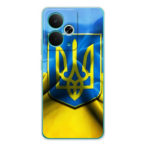 Чохол з картинкою (Патріотичний ГЕРБ) на Realme 14T (Герб і Прапор України)