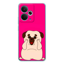 Чехол (ТПУ) Милые собачки для Realme 14T – Веселый Мопсик