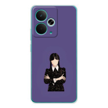 Чохли Венсдей на Realme 14T Уенсдей (AlphaPrint) – Венздей у чорному