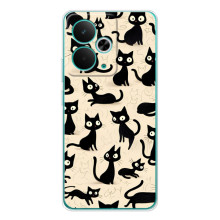 Чохол з малюнком кіт на Realme 14T (Чорні коти)