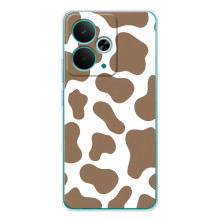 Чохол з принтом корови на 14Т (Коричневий принт)