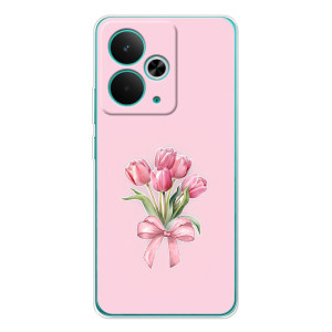 Чохол з розовим принтом для Realme 14T