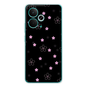 Чохол з розовим принтом для Realme 14T