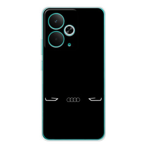 Силиконовый бампер с картинкой машины на Realme 14T – Силует Audi