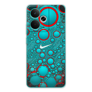 Силиконовый Чехол на Realme 14T с картинкой Nike (Найк зеленый)