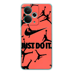 Силиконовый Чехол Nike Air Jordan на 14Т – Just Do It