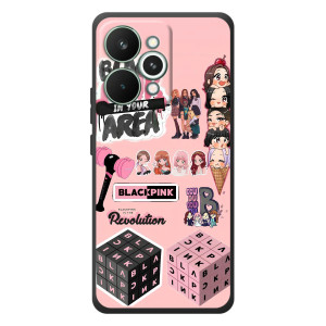 Чехлы с картинкой для RealMe 15 Pro – BLACK PINK коллаж