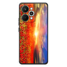 Чехол с картинкой (Стильные) для РеалМи 15 Про - (AlphaPrint) – Поле тюльпанов