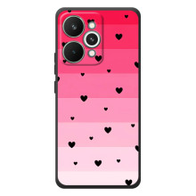 Чехлы с тематикой "Маленькие Сердечки" на RealMe 15 Pro (Чорные сердечки)