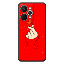Чехлы (Знак сердечка) на RealMe 15 Pro – Сердце на красном