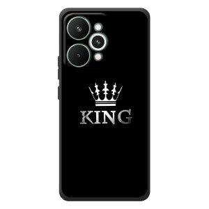Чехол (Корона на чёрном фоне) для РеалМи 15 Про – KING