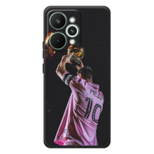 Чехол Месси футболист для RealMe 15 Pro – Месси с кубом