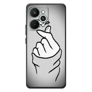 Чехол с принтом для RealMe 15 Pro (AlphaPrint - Знак сердечка)