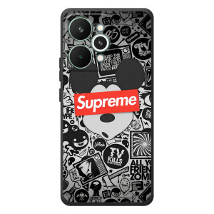 Чохол з Брендами одягу на РеалМе 15 Про – Supreme Маус