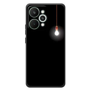 Чехол с картинками на черном фоне для RealMe 15 Pro – Лампочка