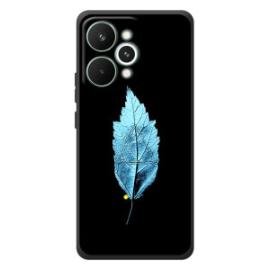 Чехол с картинками на черном фоне для RealMe 15 Pro – Листочек