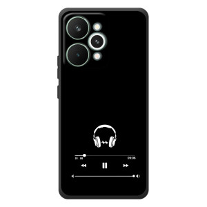 Чехол с картинками на черном фоне для RealMe 15 Pro – Плеер