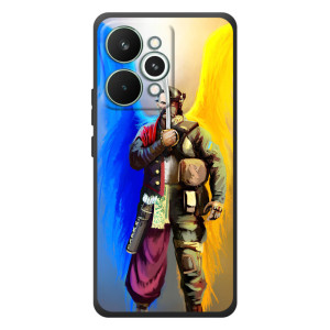Чехол с картинкой (Патриотический КОЗАК) на RealMe 15 Pro – Козак с крыльями