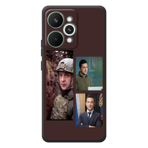 Чехол для RealMe 15 Pro (AlphaPrint - с принтом Зеленского)