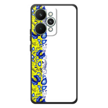 Силиконовый Чехол на RealMe 15 Pro с картинкой Вышиванки – Желто-синяя вышиванка