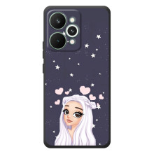 Чехол Стильные девушки на RealMe 15 Pro – Девушка и сердечки