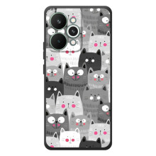 Чехол с милыми котиками на РеалМи 15 Про – Коллаж с котами