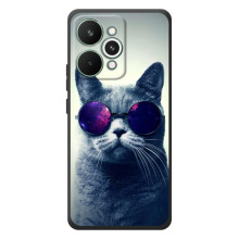 Чехол с милыми котиками на РеалМи 15 Про – Стильный кот