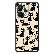 Чехол с рисунком кот на RealMe 15 Pro (Черные коты)