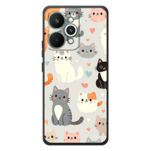 Чехол с рисунком кот на RealMe 15 Pro (Коллаж котов)