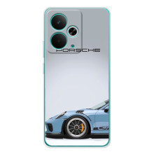 Чохол з авто Порше для RealMe 15 Pro – Блакитний Порше