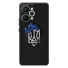 Чехол с украинским гербом на RealMe 15 Pro – Герб с цветком