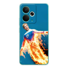 Чехол с принтом Фантастическая четверка для RealMe 15 Pro – Человек-Факел
