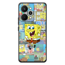 Силіконовий чохол Спанч Боб на РеалМе 15 Про (Радісний Спанч Боб)