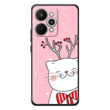 Новогодние Чехлы для РеалМи 15 Про (VPrint) – Зимний кот