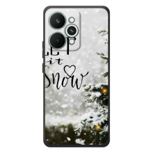 Новогодние, Праздничные Чехлы для RealMe 15 Pro - 2024 год – Let it snow