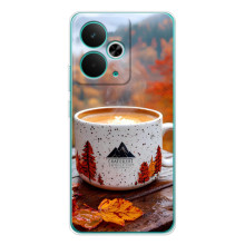 Чехол с уникальным дизайном «Осень с кофе» для RealMe 15 Pro – Кофе на природе