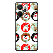 Силіконовий бампер на різдво для RealMe 15 Pro (Різдвяний принт)