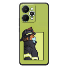 Силиконовый бампер (Работники) на RealMe 15 Pro – Пожарник