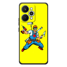 Силиконовый бампер (Работники) на RealMe 15 Pro