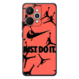 Силиконовый Чехол Nike Air Jordan на РеалМи 15 Про – Just Do It