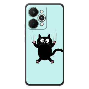 Силиконовый чехол с котиком для RealMe 15 Pro – Падающий кот