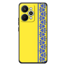 Силіконовый Чохол на RealMe 15 Pro (Вишиванка на жовтому фоні)