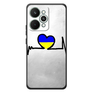 Силиконовый Чехол на RealMe 15 Pro (Я-Украина) – Украинская кардиограмма