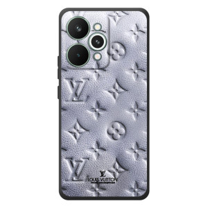 Текстурный Чехол Louis Vuitton для РеалМи 15 Про – Белый ЛВ