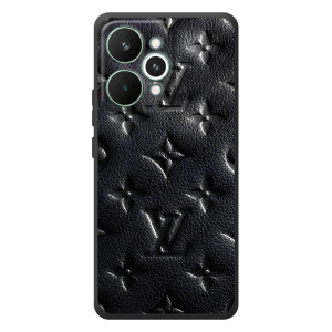 Текстурный Чехол Louis Vuitton для РеалМи 15 Про – Черный ЛВ