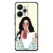 Силіконовый Чохол на RealMe 15 Pro з картинкой Модных девушек (З напоєм)
