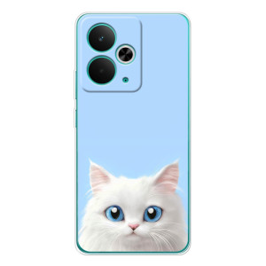 Чохол на тематику: Коти для Realme 15 – Білий кіт